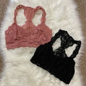 Express lace lounge bras